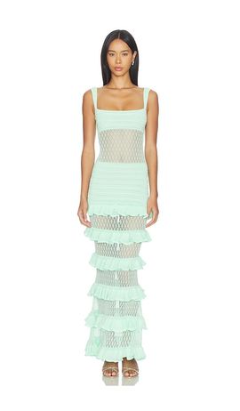 white christmas dresses Elliana Sequin Crochet Dress – Retrofete