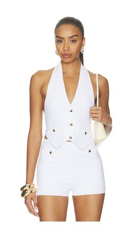 retrofete retrofete Tinsley Bandage Knit Vest