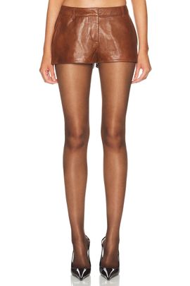 retrofete retrofete Valesia Leather Short