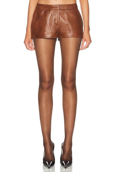 retrofete retrofete Valesia Leather Short