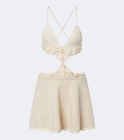 Retrofete RetrofÃªte Aisola cotton-blend crochet minidress