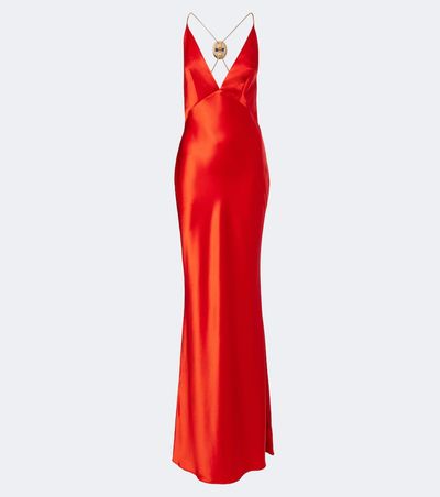 Retrofete RetrofÃªte Arianell embellished satin gown
