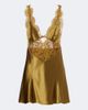 Retrofete Retrofête Bonny lace-trimmed satin minidress - 1