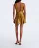 Retrofete Retrofête Bonny lace-trimmed satin minidress - 5