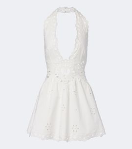 Retrofete RetrofÃªte Broderie anglaise cotton-blend minidress