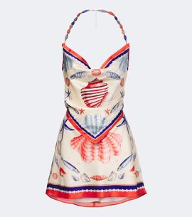 Retrofete Retrofête Creta embellished silk-blend satin minidress