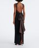 Retrofete Retrofête Daufine scarf-detail open-back gown - 6