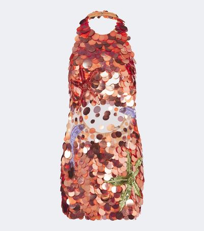 Retrofete RetrofÃªte Dorothy embellished halterneck minidress