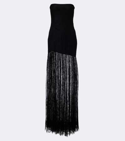 Retrofete Retrofête Jeanette lace strapless gown