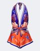Retrofete RetrofÃªte Ledda printed silk-blend romper - 1