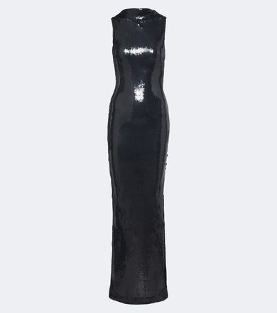 Retrofete Retrofête Liela open-back sequined gown