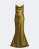 Retrofete Retrofête Lukka draped open-back satin gown - 1