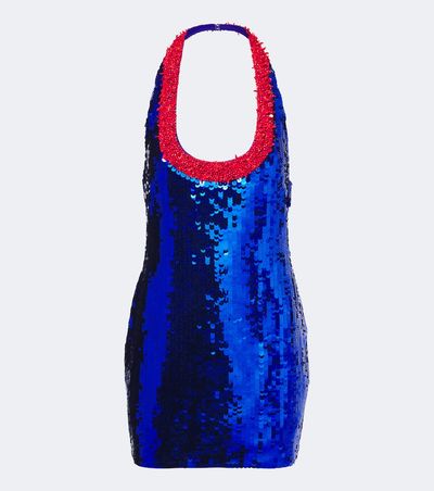 Retrofete RetrofÃªte Lunexa embellished halterneck minidress