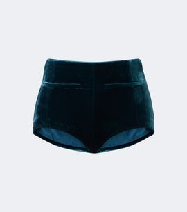 Retrofete Retrofête Menlo velvet micro shorts