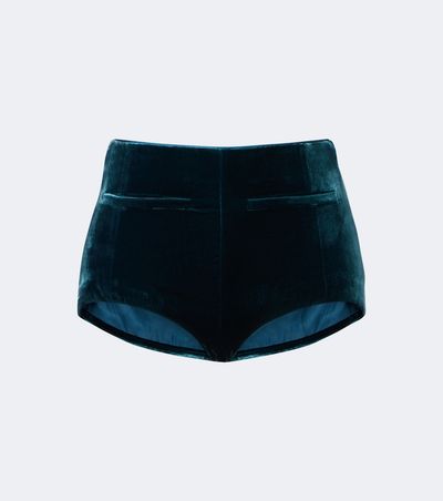 Retrofete Retrofête Menlo velvet micro shorts