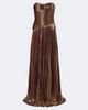 Retrofete Retrofête Sabba plissé lamé gown - 1