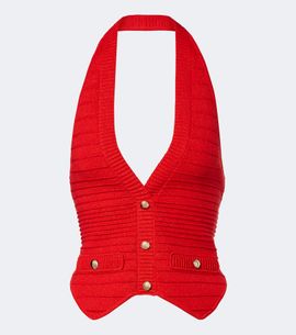 Retrofete RetrofÃªte Tinsley knitted crop top