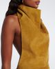 Retrofete Retrofête Zoriel draped open-back suede minidress - 3