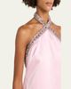 Retrofete Sabry Jeweled Halter Mini Dress - 5
