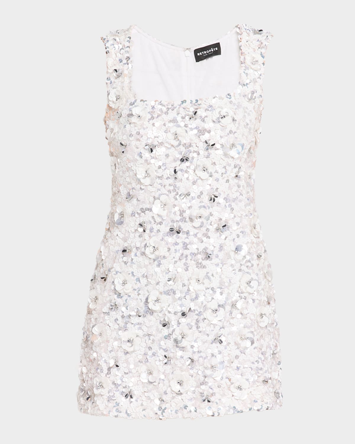 Retrofete Sadlyn Floral Sequined Mini Dress