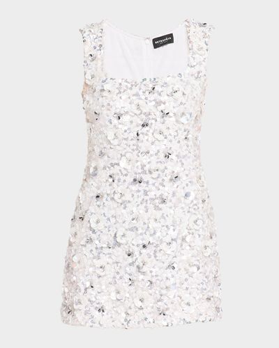 Retrofete Sadlyn Floral Sequined Mini Dress