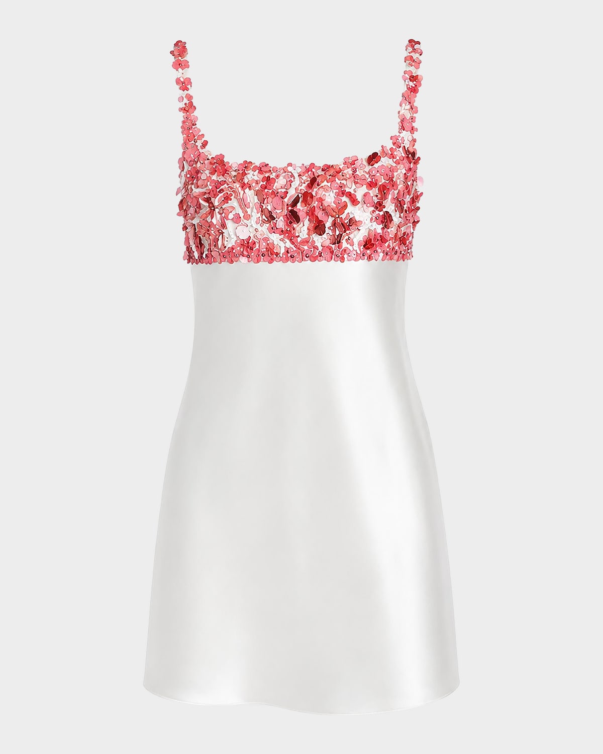 Retrofete Winifred Embellished Satin A-Line Mini Dress