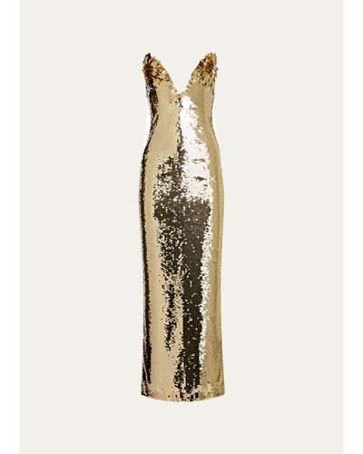 Retrofête Amulet Sequined Midi Dress