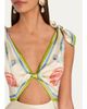 Retrofête Carlotte Seashell-Print Silk Satin Midi Dress - 5