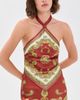 Retrofête Retrofête Adelaide Mini Dress Rust Paisley - 2