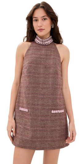 Retrofête Retrofête Concord Embellished Dress HERITAGE PLAID