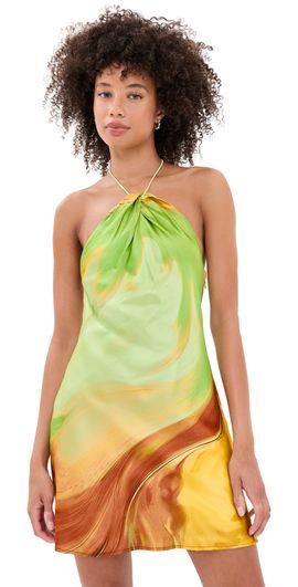Retrofête Retrofête Hilary Dress Pera Brushstroke