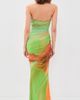 Retrofête Retrofête Isadore Mesh Maxi Dress Pera Brushstroke - 3