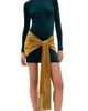 Retrofête Retrofête Jackson Velvet Dress Sarcelle/Ochre - 1