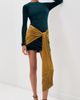 Retrofête Retrofête Jackson Velvet Dress Sarcelle/Ochre - 2