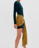 Retrofête Retrofête Jackson Velvet Dress Sarcelle/Ochre - 4