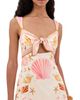 Retrofête Retrofête Margarie Dress Ochre Shell Foulard - 1