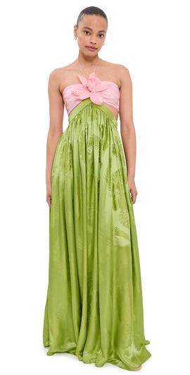retrofete iris metallic maxi dress Retrofete Iris Metallic Maxi Dress
