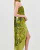Retrofête Retrofête Statice Velvet Dress Envy Paisley Burnout - 4
