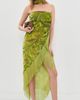 Retrofête Retrofête Statice Velvet Dress Envy Paisley Burnout - 5