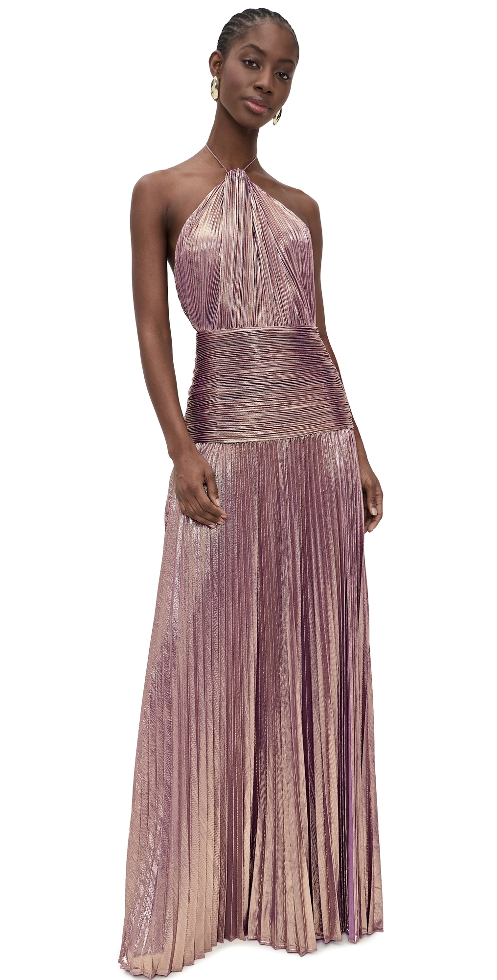 Retrofte Thalia Dress Purple/Gold - Retrofete