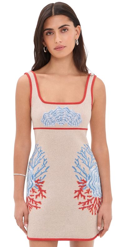 Retrofête Retrofête Valcra Knit Dress Sand Multi