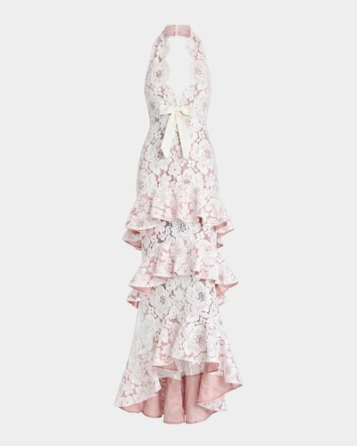 Retrofête Senara Lace Halter Dress