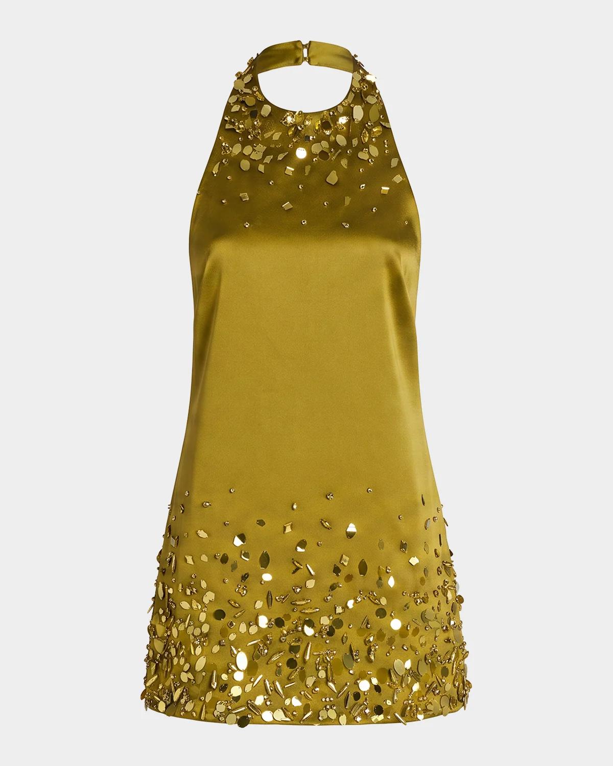 Retrofête Tobonie Embroidered Mini Dress