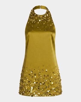Retrofête Tobonie Embroidered Mini Dress