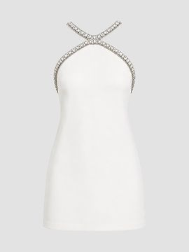 Retrofête Women's Ailsa Embellished Jersey Crepe Mini Dress