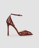 Retrofête Women's Analu Python-Embossed Leather Heel Sandals - 5
