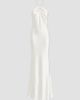 Retrofête Women's Anat Satin Beaded Halter Dress - 1