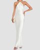Retrofête Women's Anat Satin Beaded Halter Dress - 4