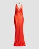 Retrofête Women's Arianell Plunging Satin Maxi Dress - 1