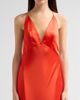Retrofête Women's Arianell Plunging Satin Maxi Dress - 5